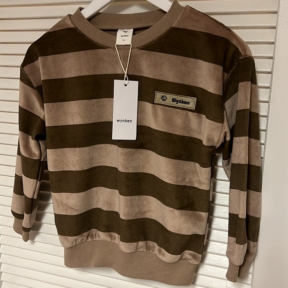 Wynken Velour Striped Sweatshirt Size 8Y New!!! - Picture 11 of 12